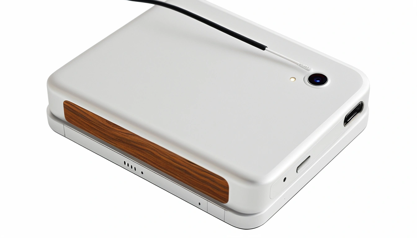 p105 smartphone resting on a clea 1