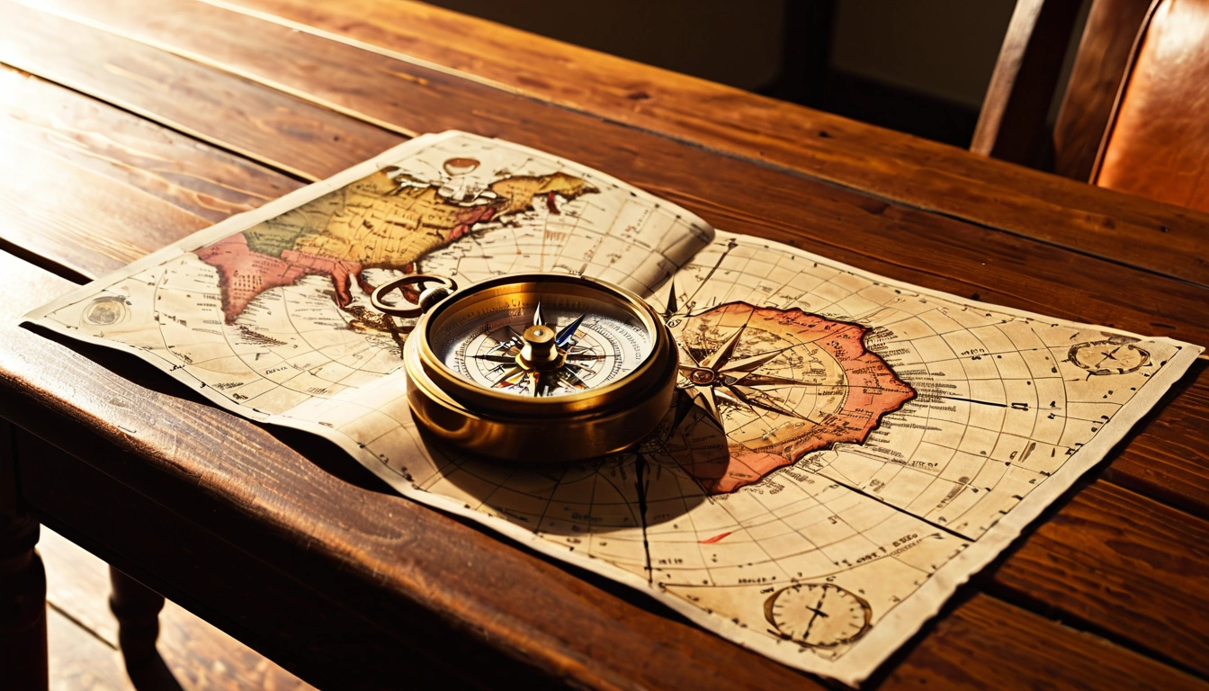 p116 a vintage leather compass an 2