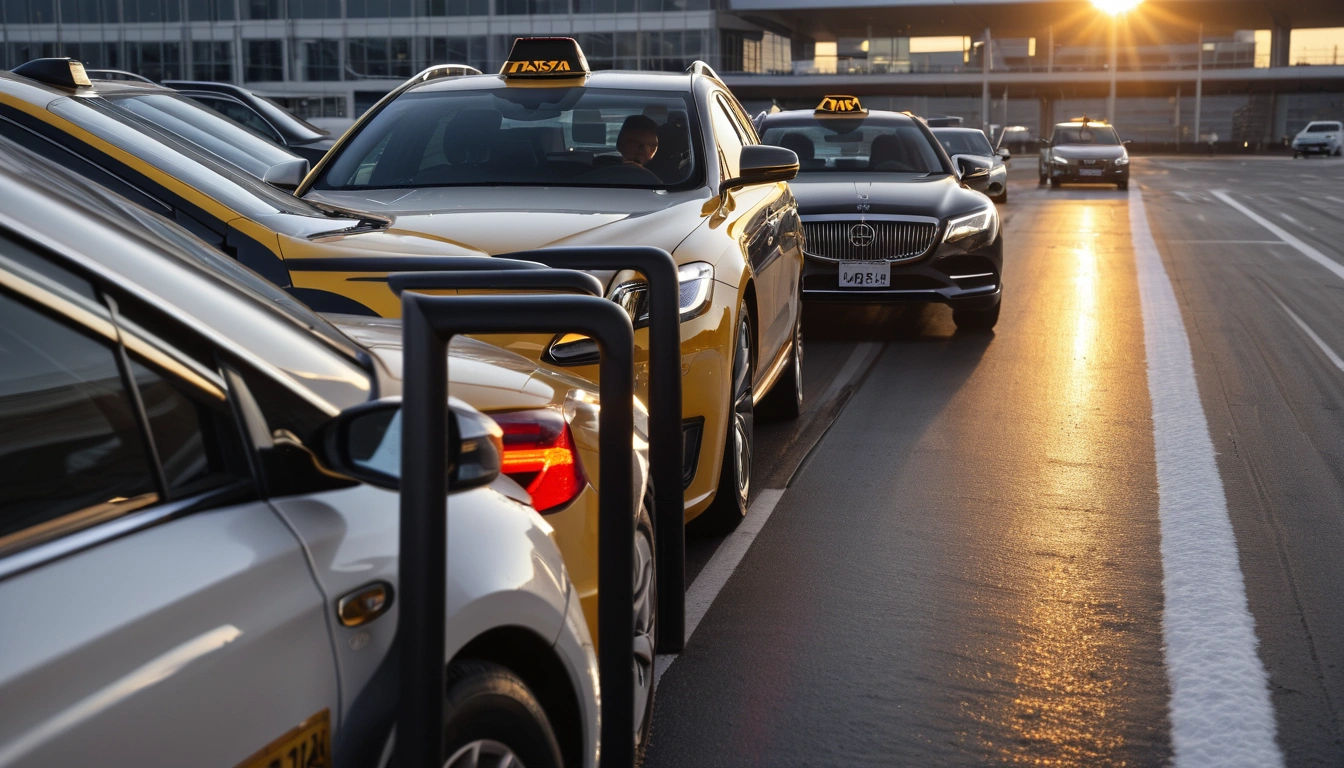 p123 sleek luxury taxi parked in 2