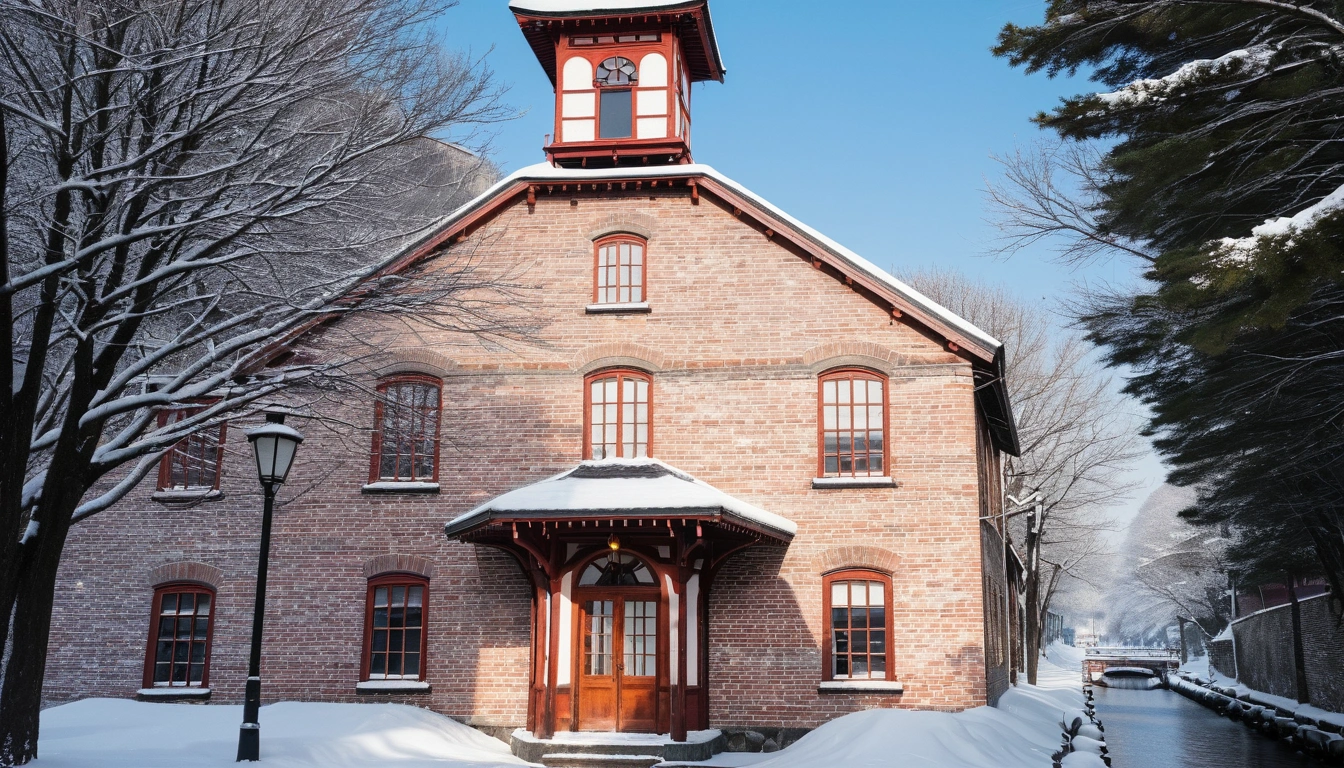 p136 snow covered vintage lantern 3
