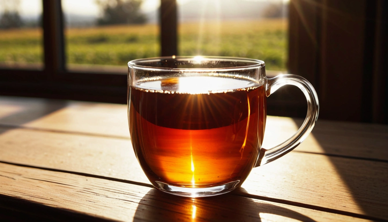 p143 warm herbal tea in a glass m 1