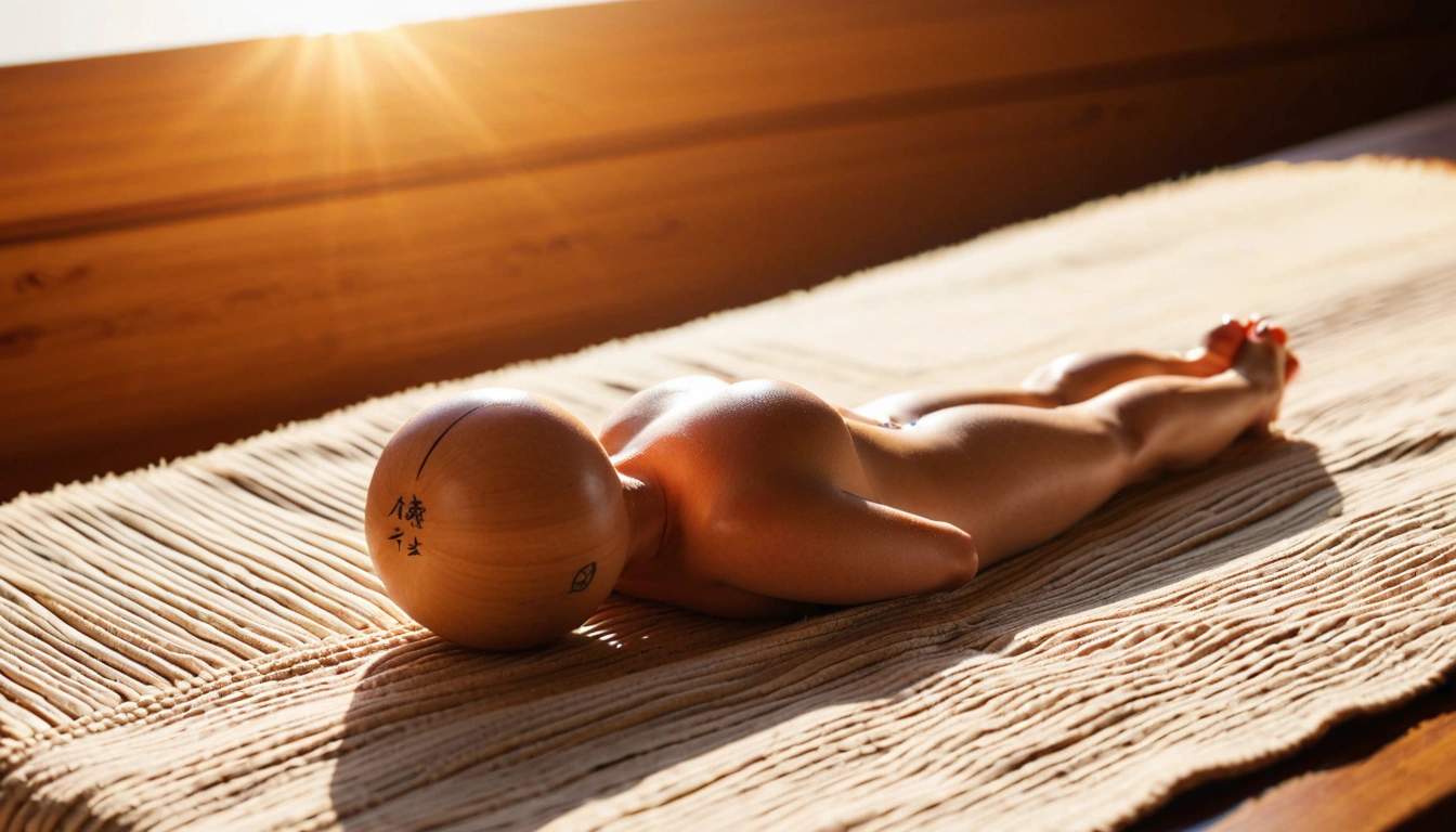 p146 a sunlit wooden acupuncture 1