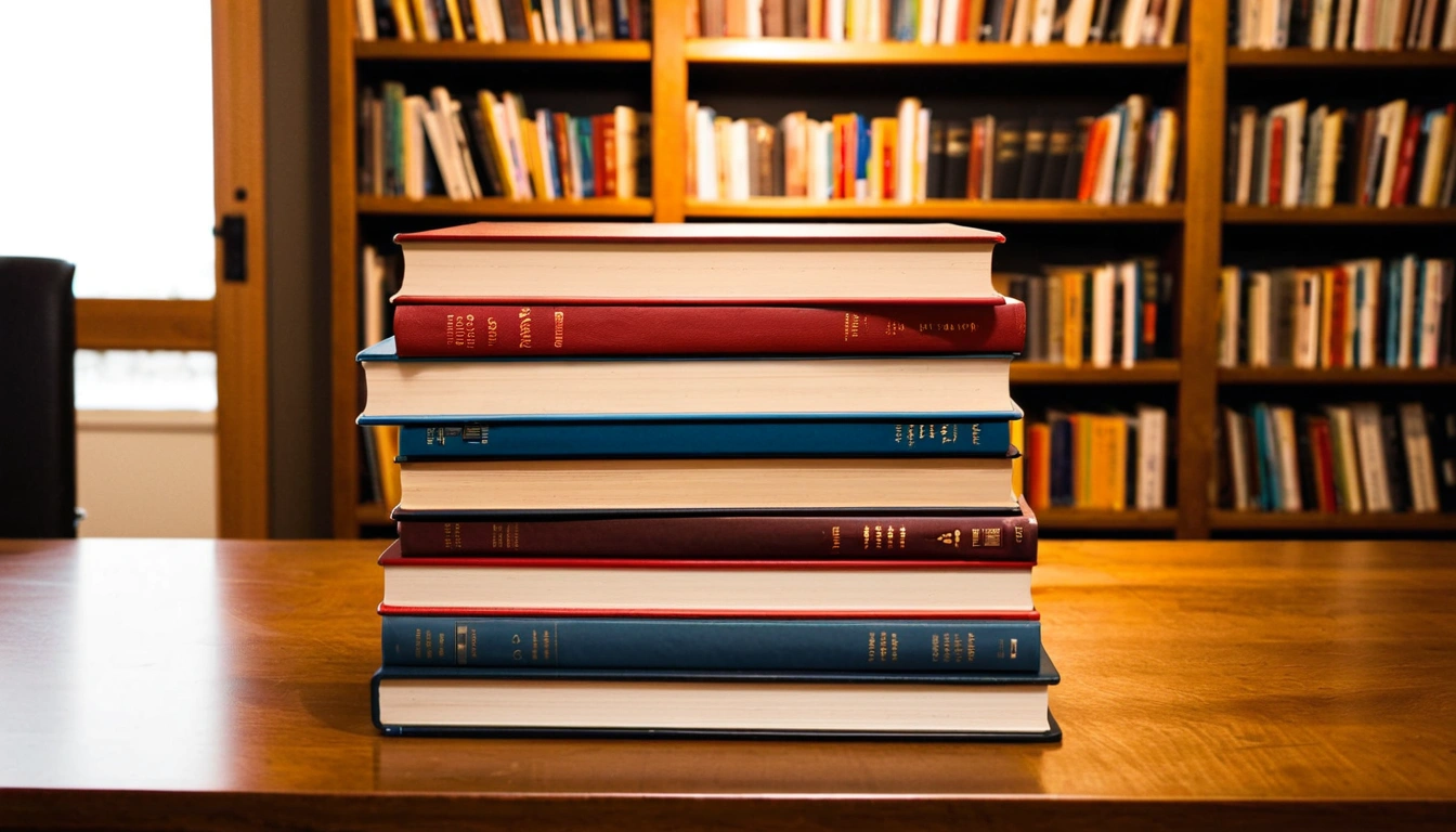 p146 neatly stacked hardcover boo 3 1