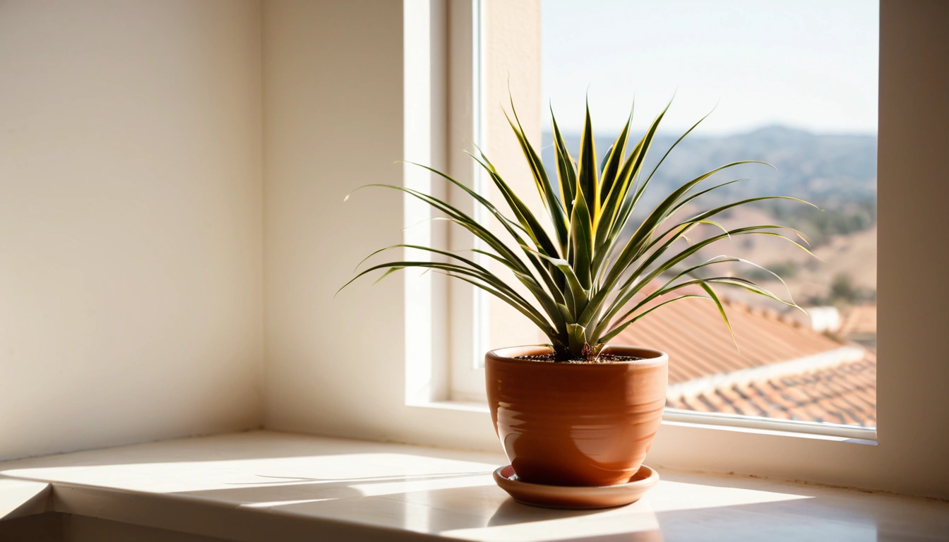 p150 a sunlit indoor plant in a c 3