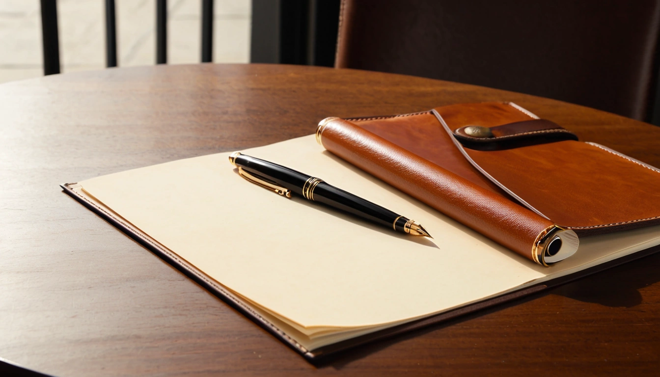 p160 a sleek fountain pen resting 2