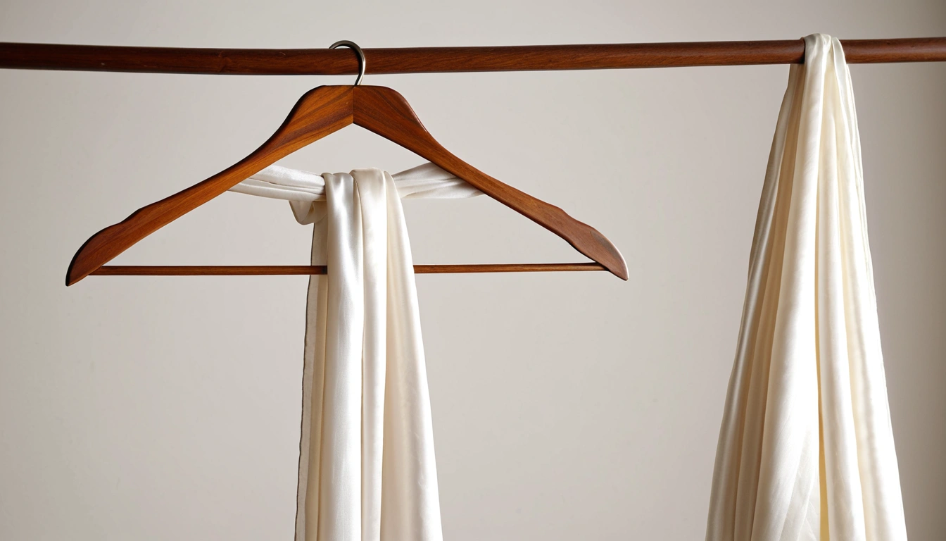 p198 an elegant wooden hanger a c 1