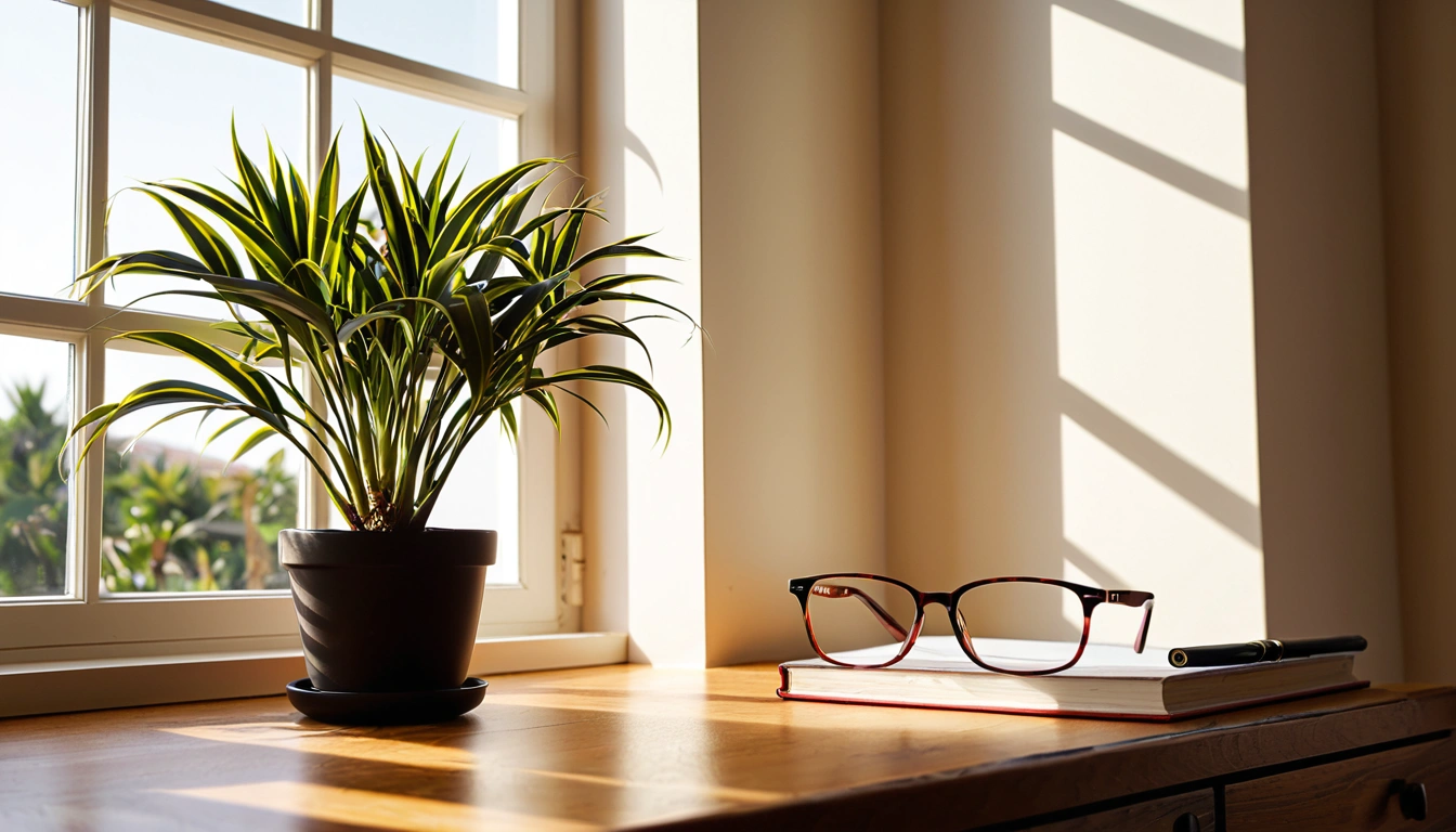 p235 a sunlit indoor plant by a w 3