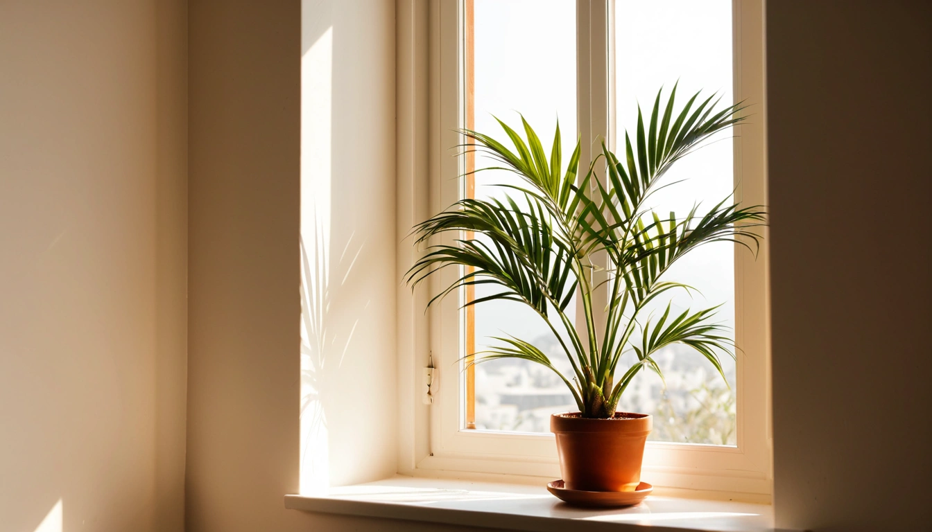 p241 a sunlit indoor plant by a w 1