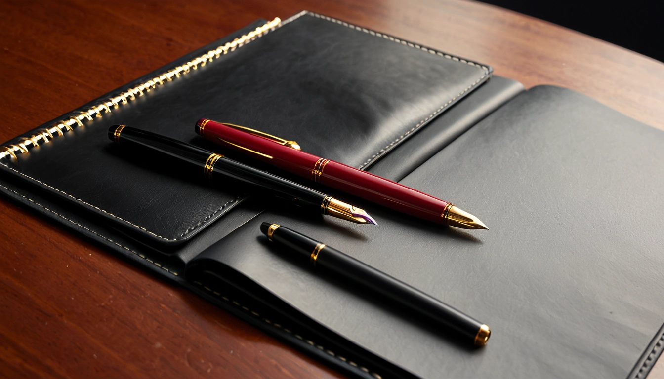 p259 a sleek fountain pen resting 2
