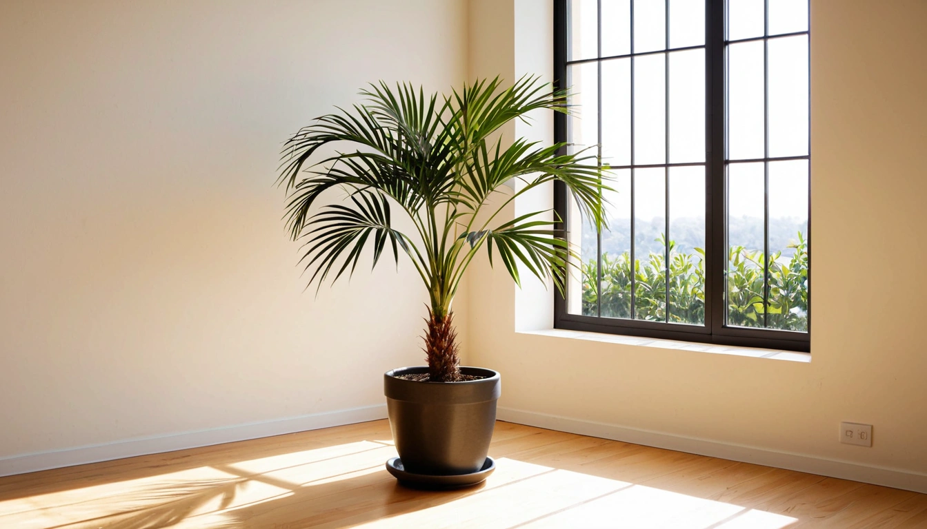p267 a sunlit indoor potted plant 3