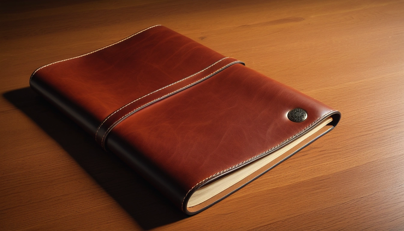 p287 leather portfolio with fine 2