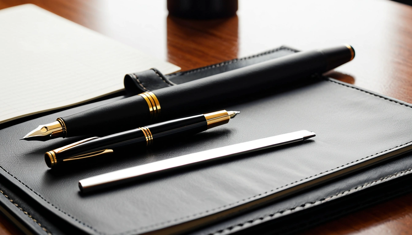 p294 a sleek fountain pen resting 2