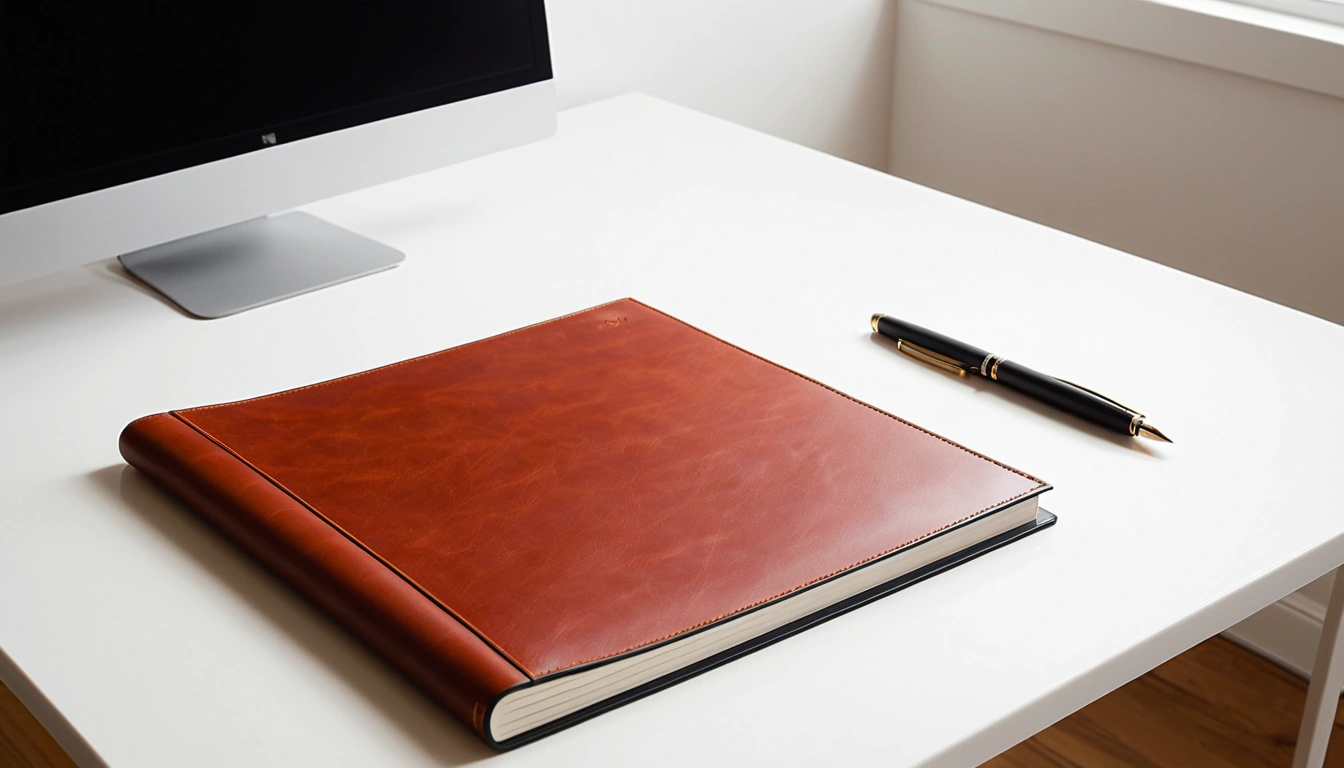 p312 a blank leather portfolio an 2