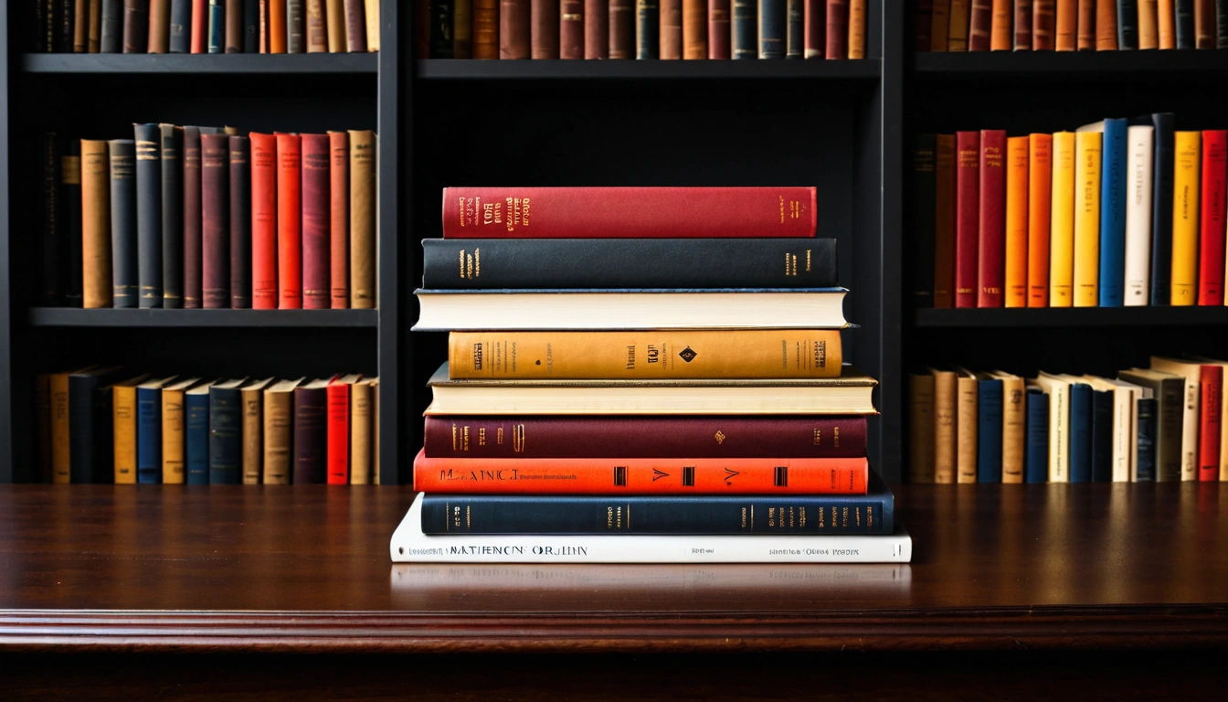p316 neatly stacked hardcover boo 3