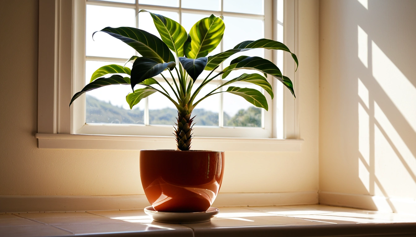 p331 a sunlit indoor plant in a c 3