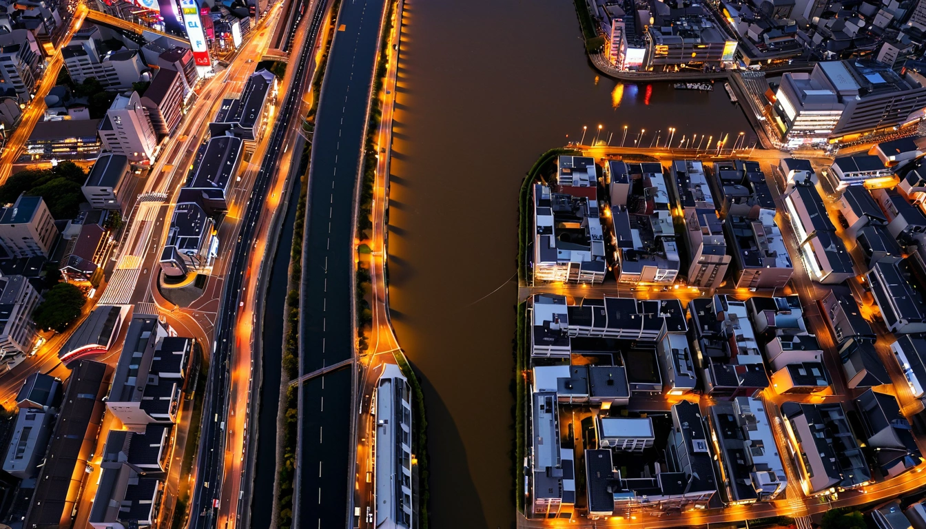 p344 aerial view of nakasu river 1