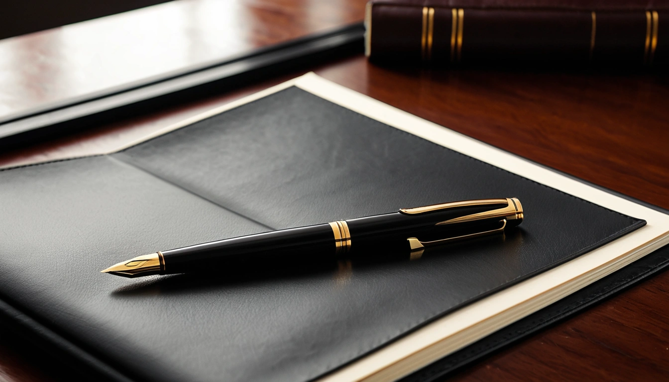 p357 a sleek fountain pen resting 1