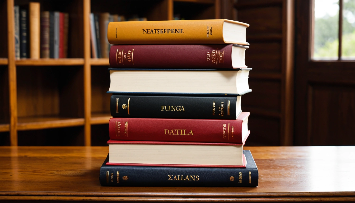 p366 neatly stacked hardcover boo 3