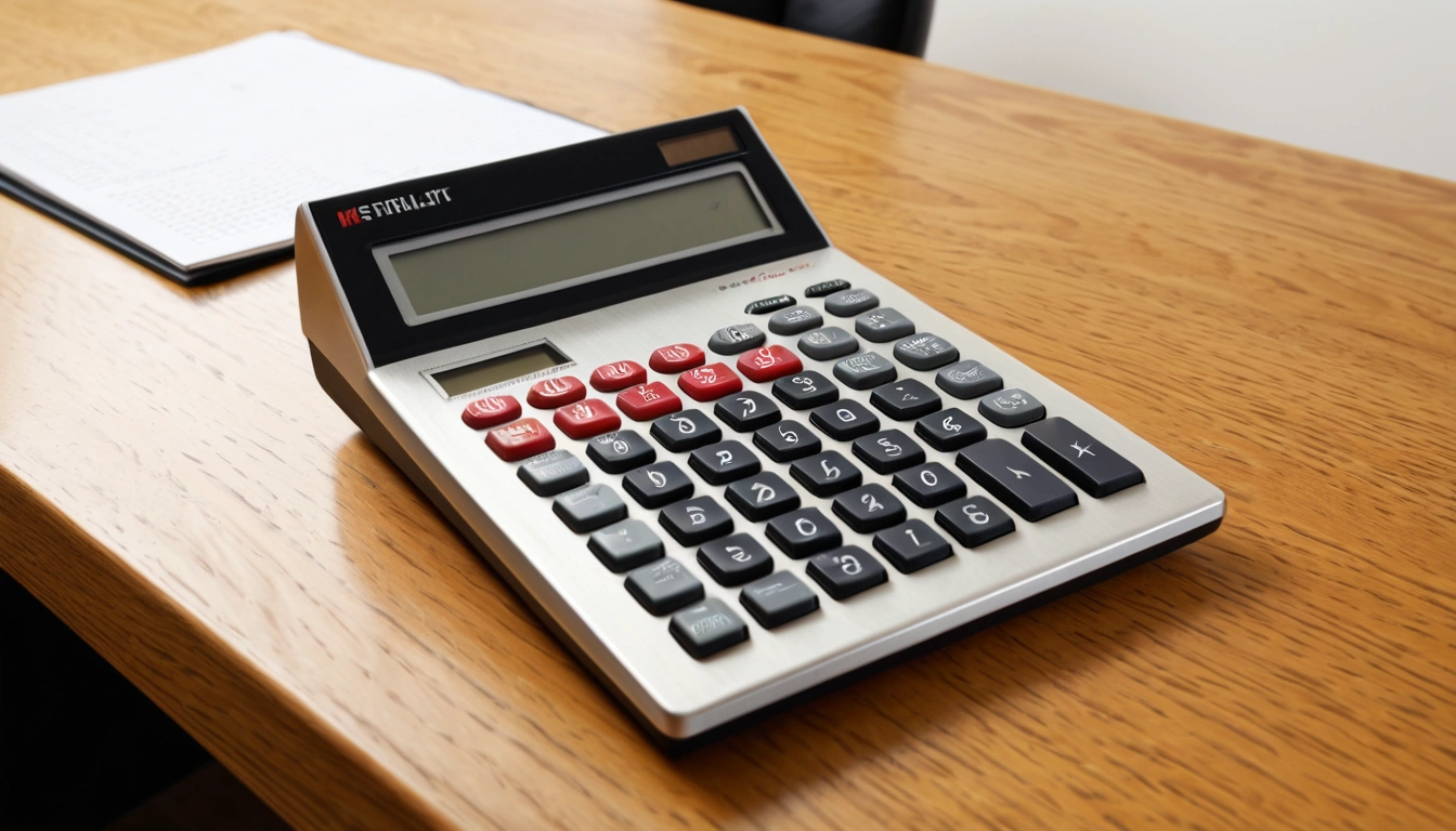 p408 a modern metallic calculator 1