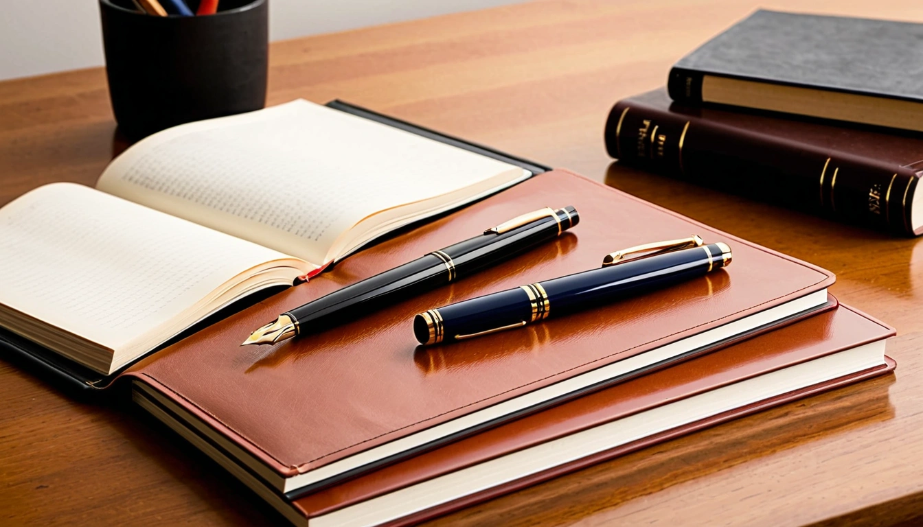 p413 a sleek fountain pen resting 1