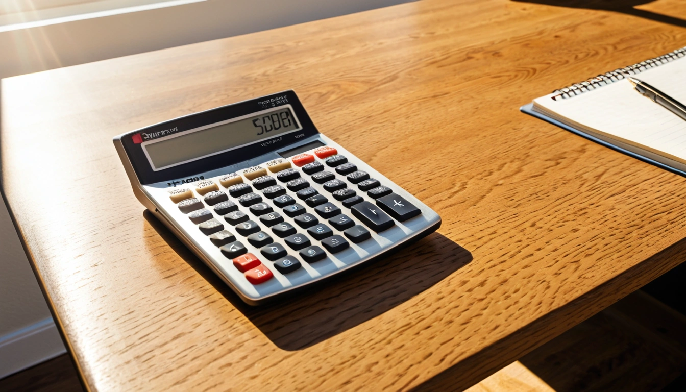 p441 a modern metallic calculator 1