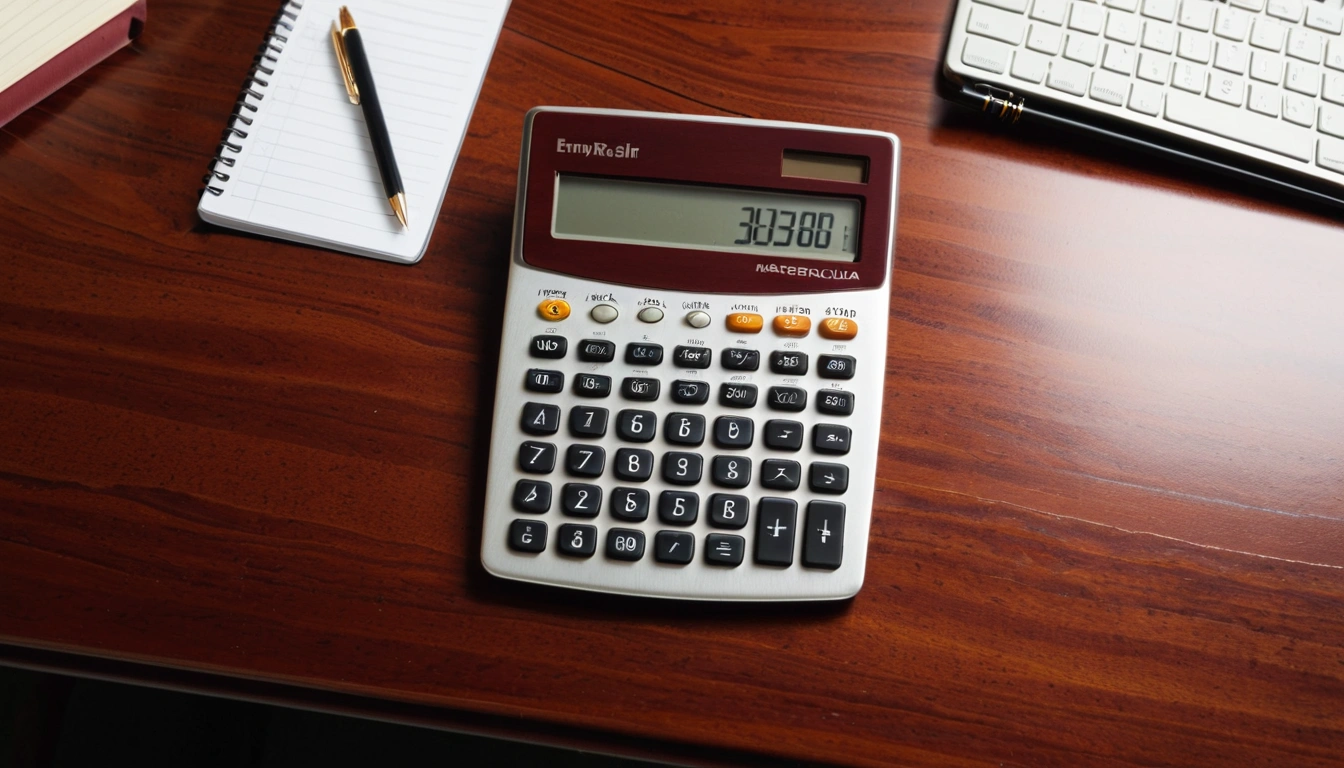p441 a modern metallic calculator 2