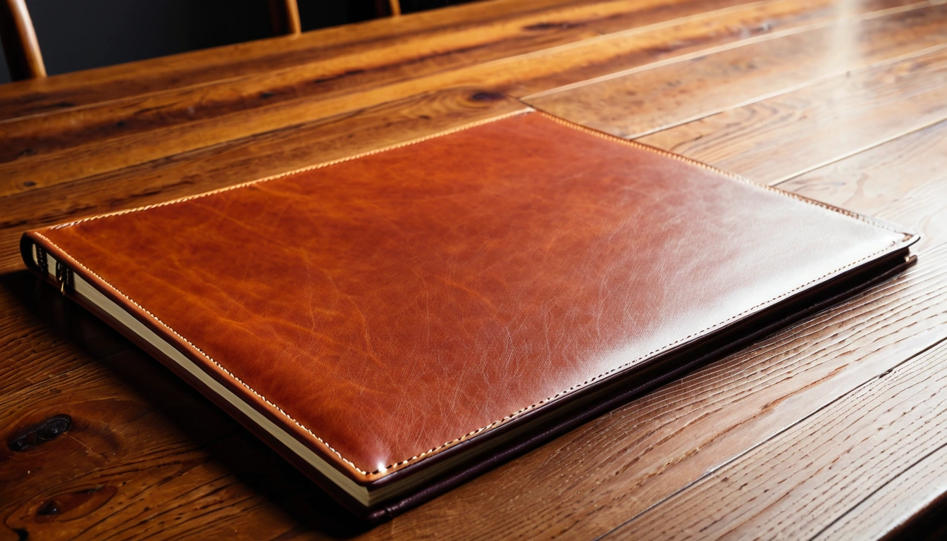 p453 a blank leather portfolio re 2