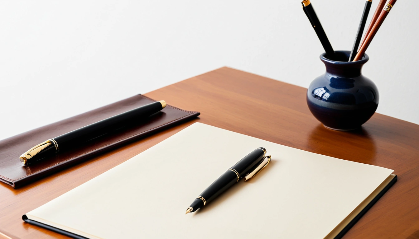 p482 a sleek fountain pen resting 2
