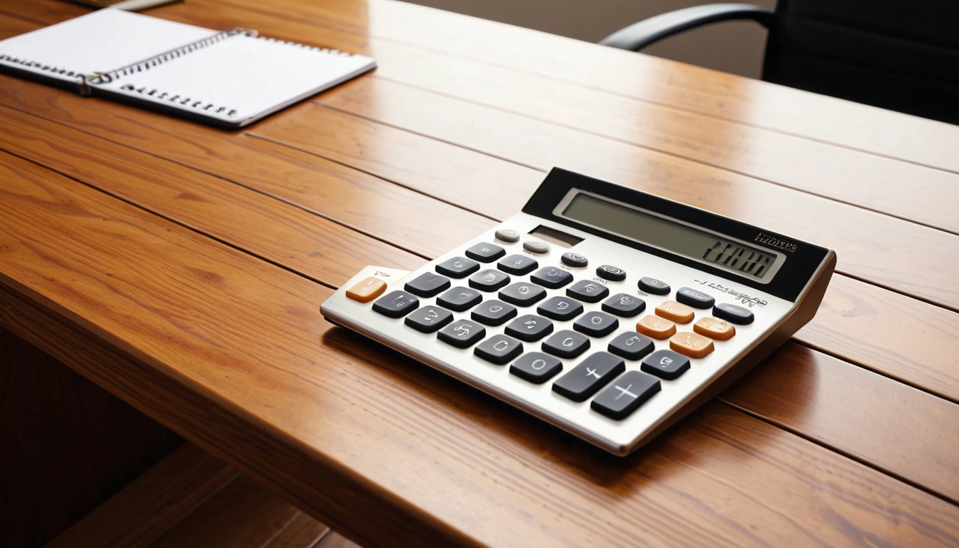 p508 a modern metallic calculator 1