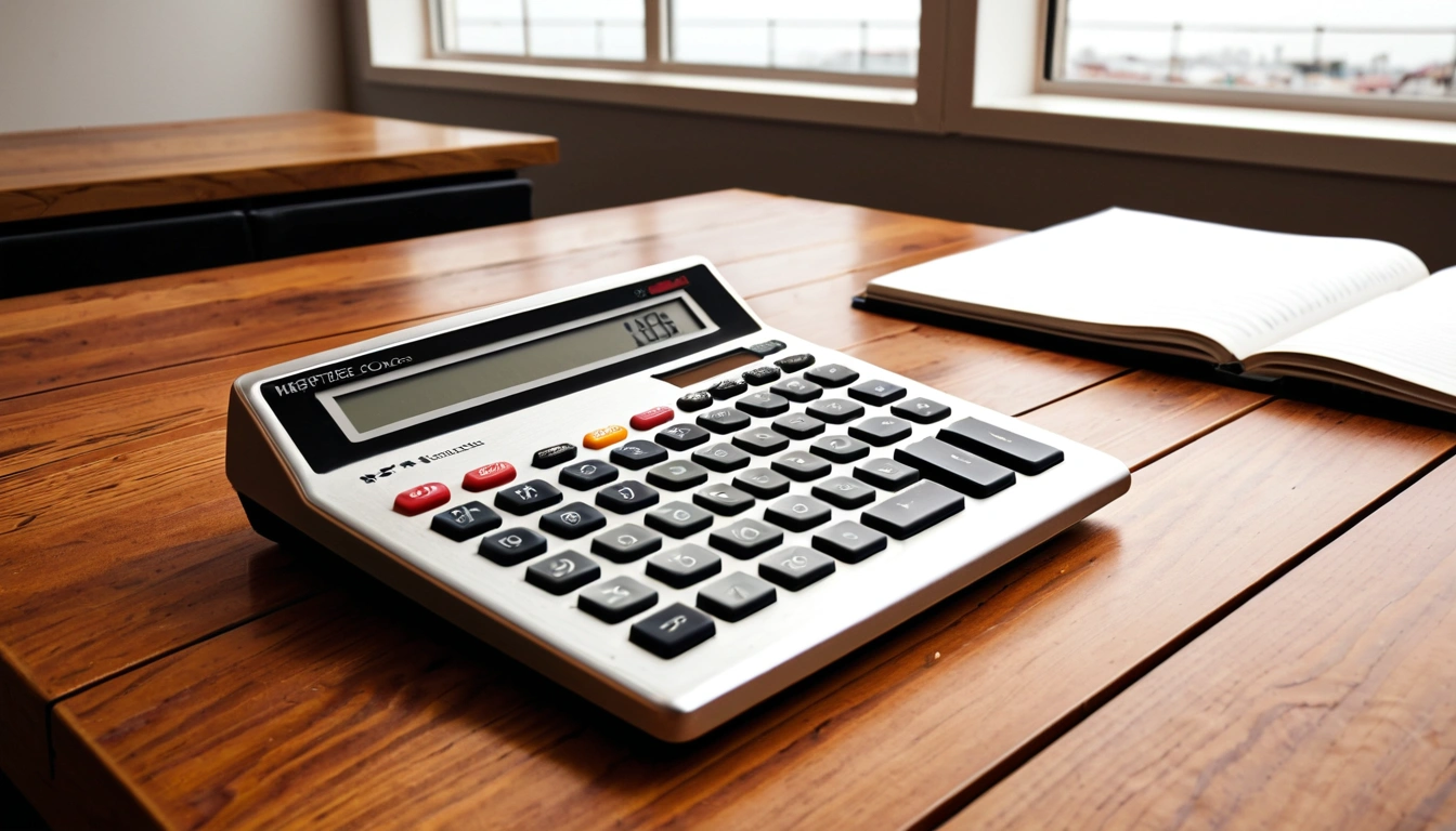 p512 a modern metallic calculator 1