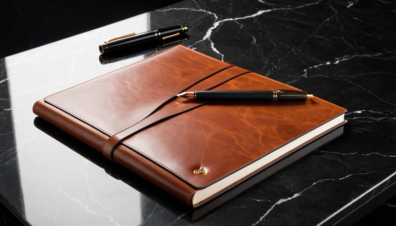 p515 a blank leather portfolio an 2