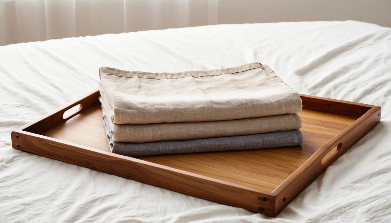 p516 cleanly folded soft linen on 3