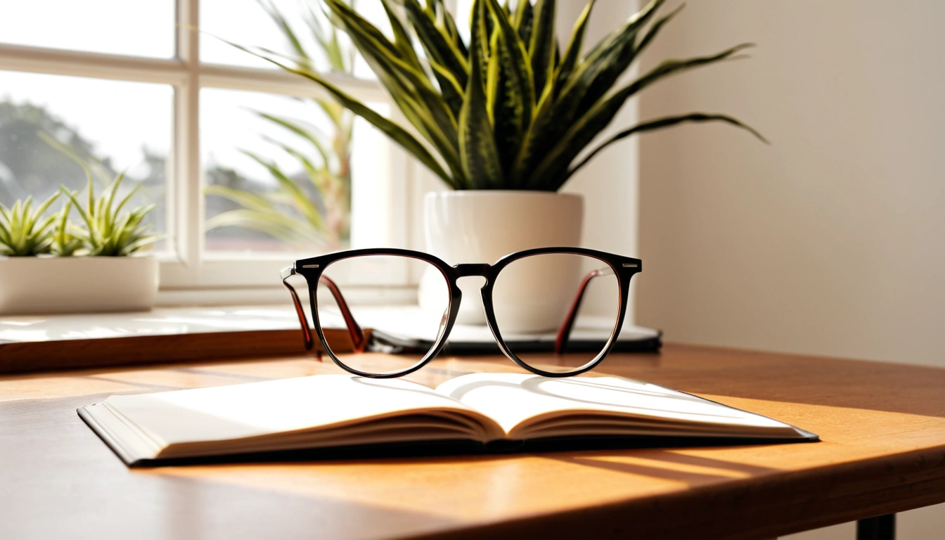 p549 a pair of eyeglasses on a wo 3