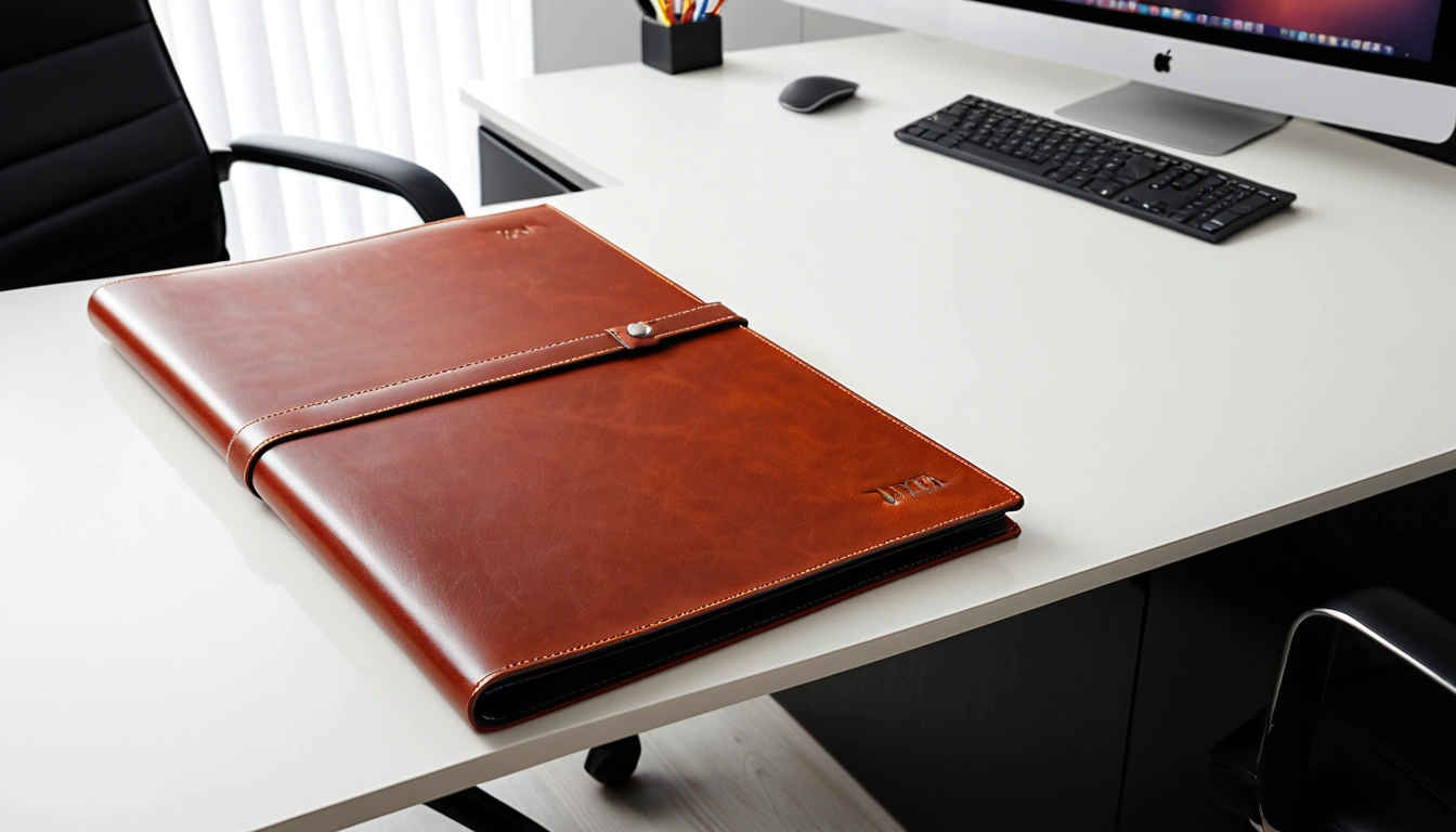 p570 a blank leather portfolio wi 3