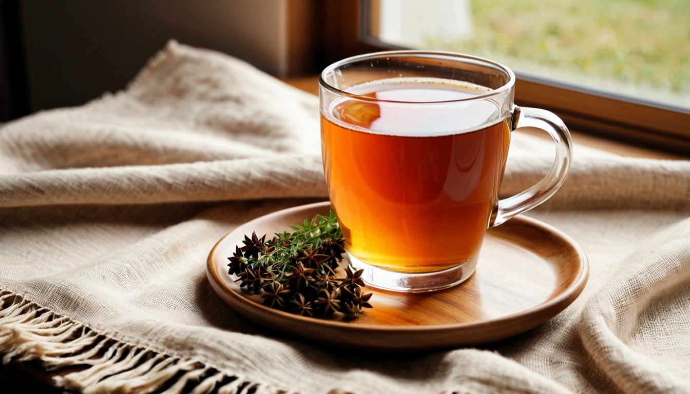 p575 warm herbal tea in a glass m 3