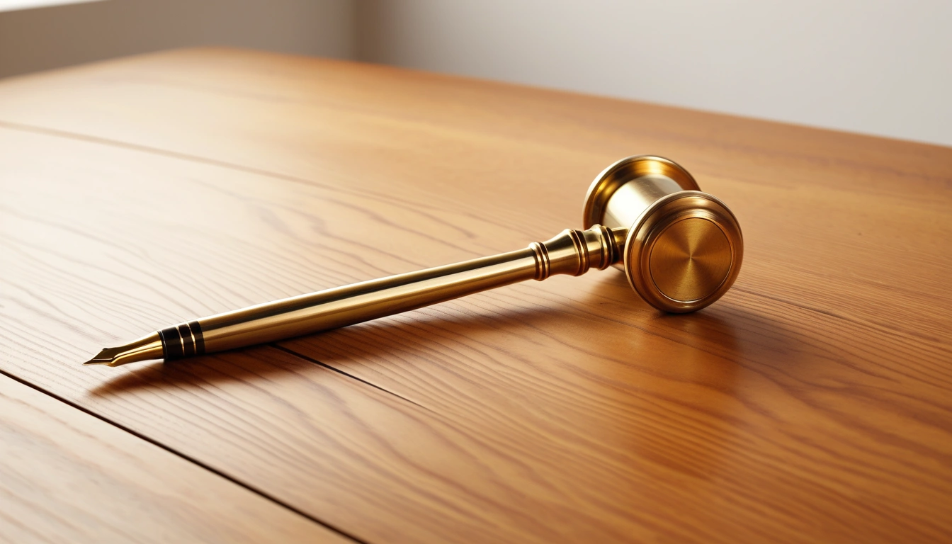 p629 antique brass gavel pristine 1