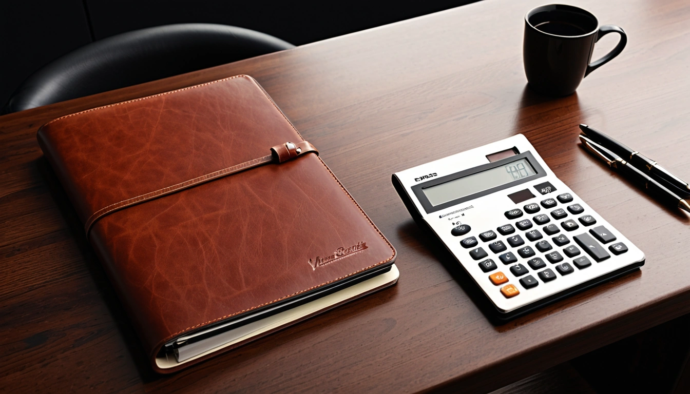 p662 a blank leather portfolio a 1