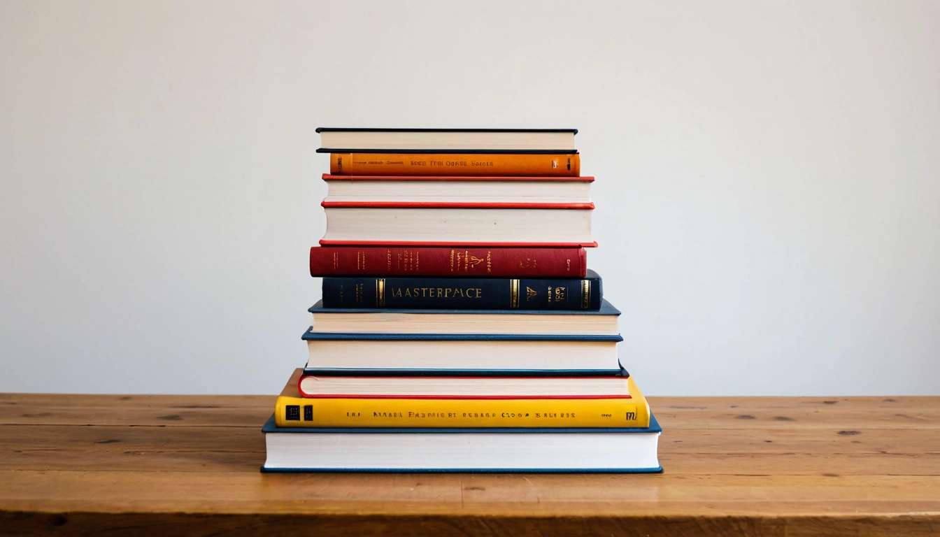 p676 neatly stacked hardcover boo 3