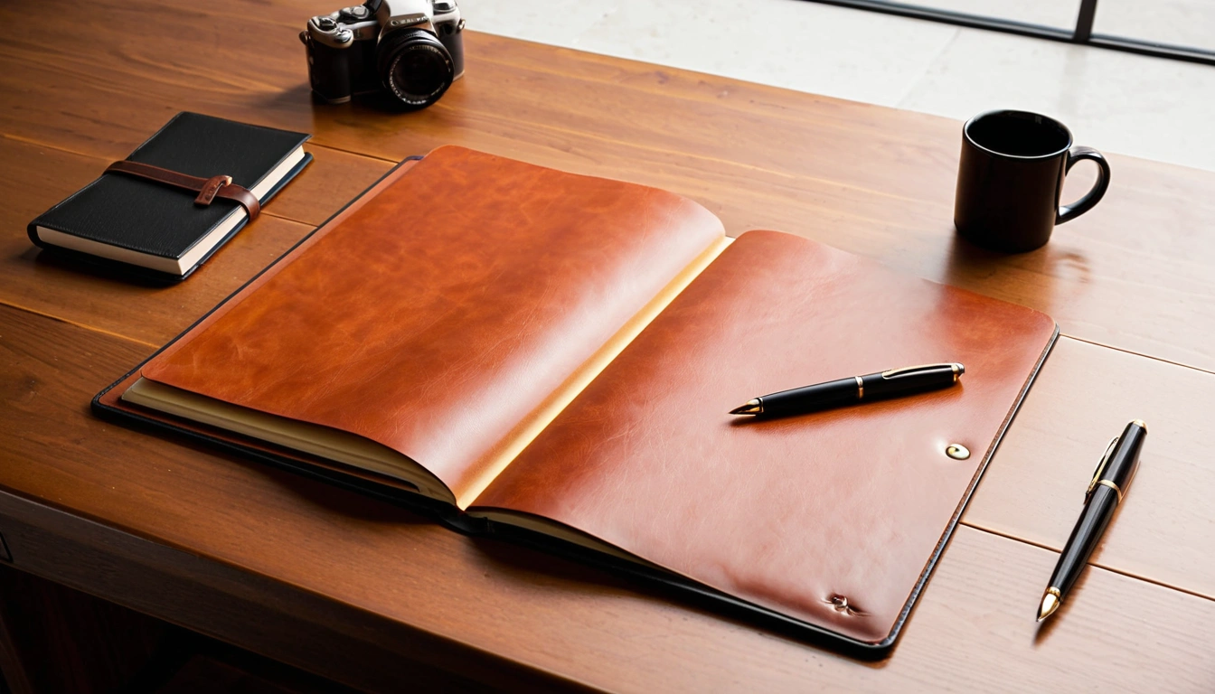 p690 a blank leather portfolio wi 2