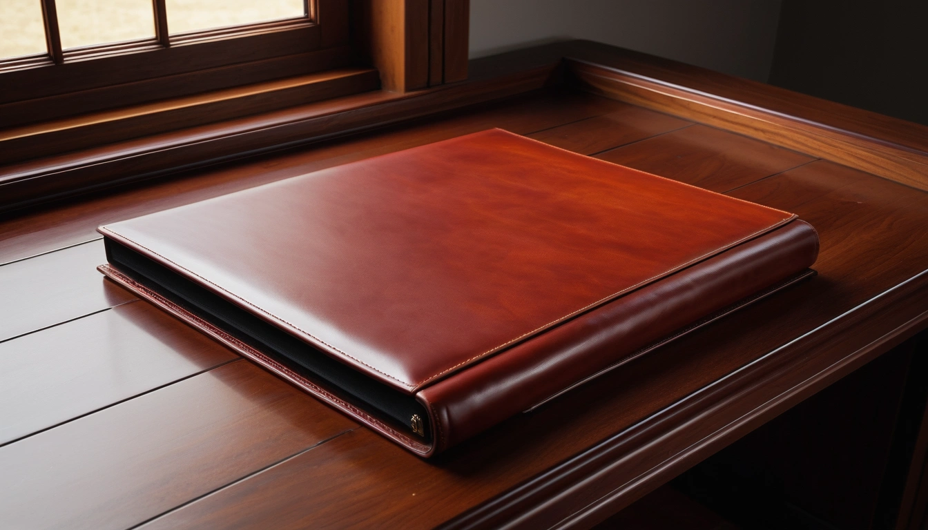 parking acco leather portfolio resting ne 2
