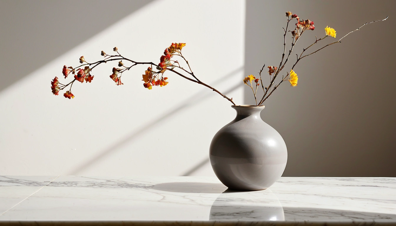 pension for a minimalist ceramic vase wi 3