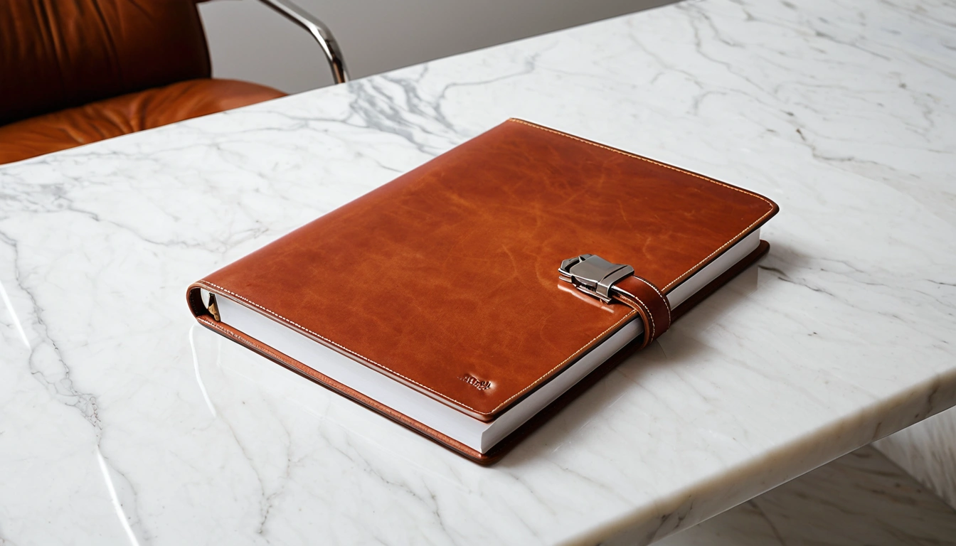 pension reci a blank leather portfolio bi 3
