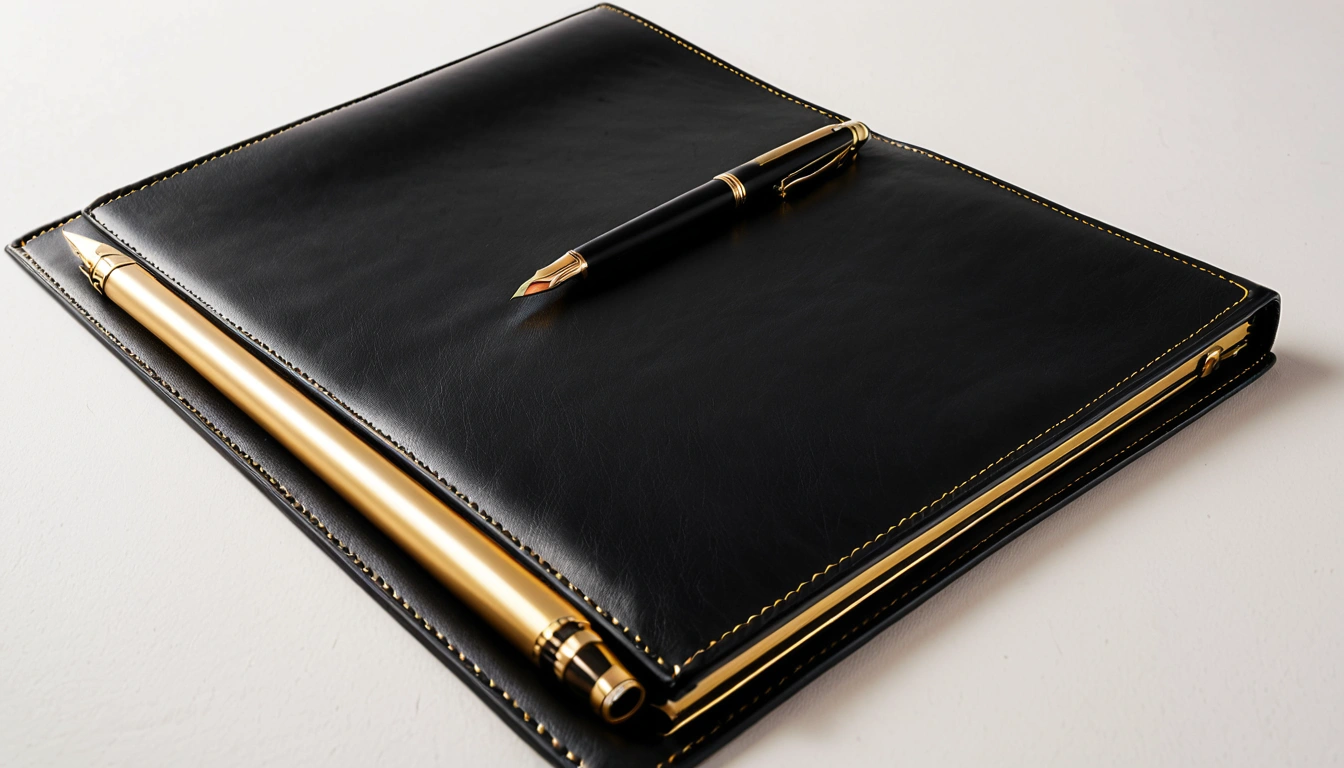 portfolio as a premium black leather port 1
