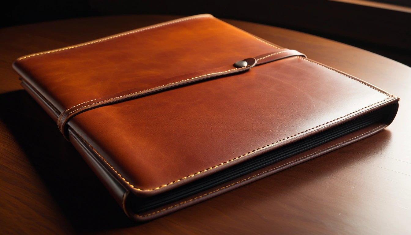 real estate leather portfolio with fine 2