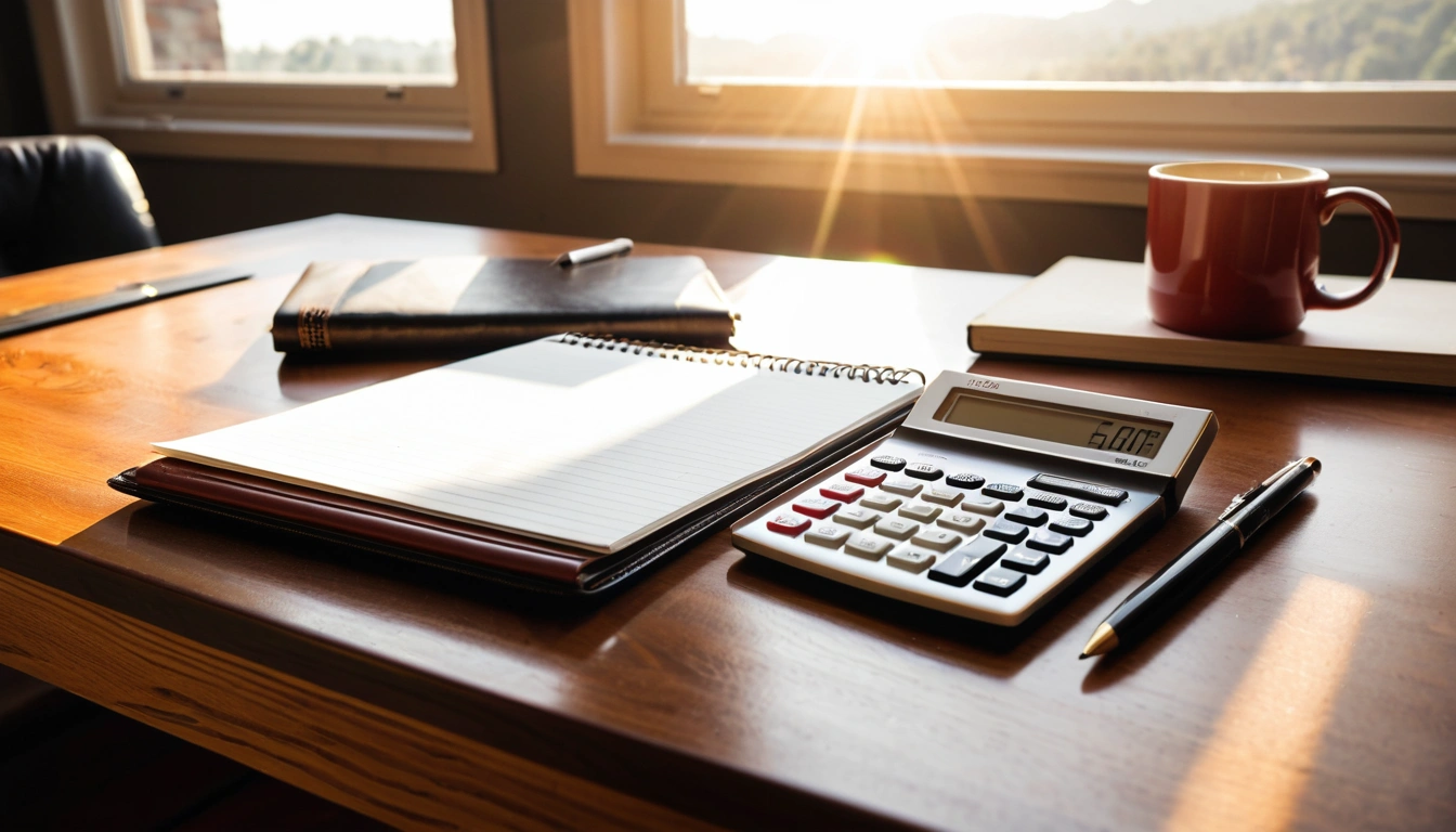 retirement f a modern metallic calculator 1