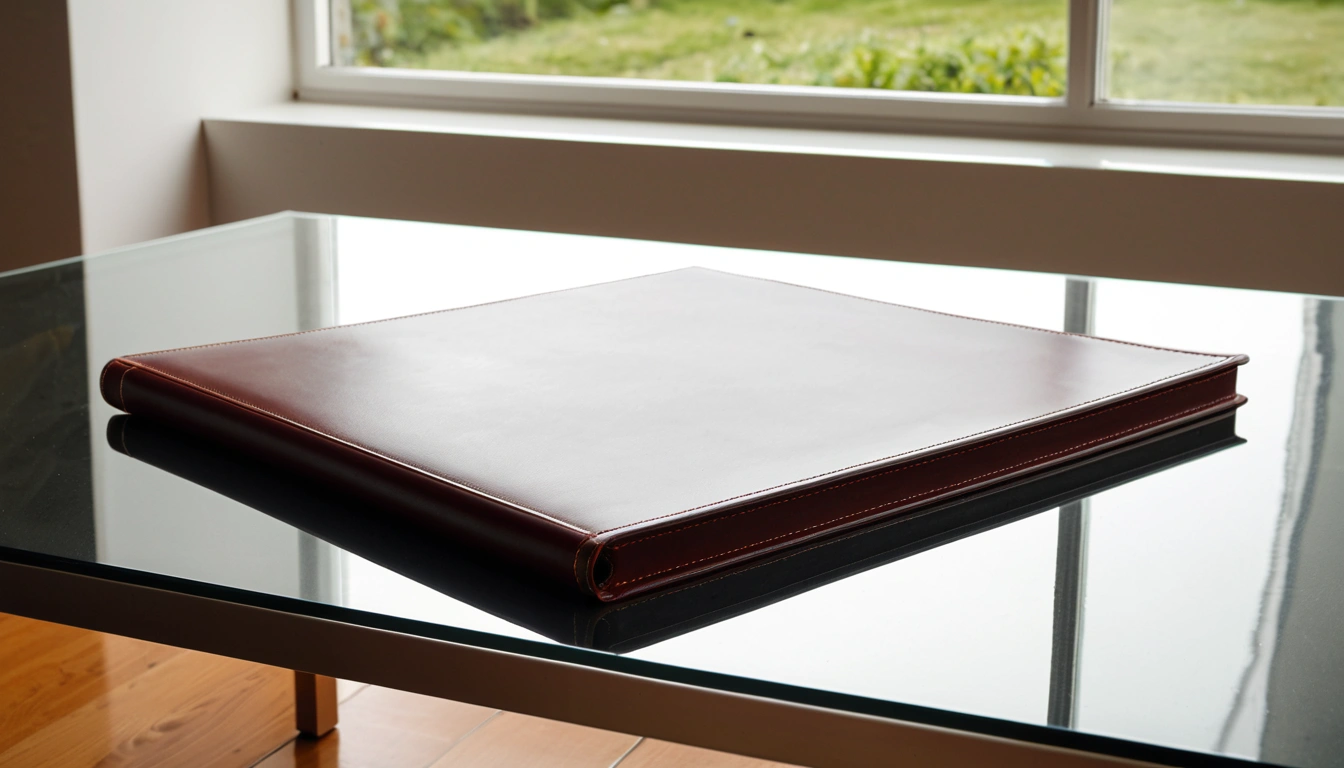sbi a blank leather portfolio on 2
