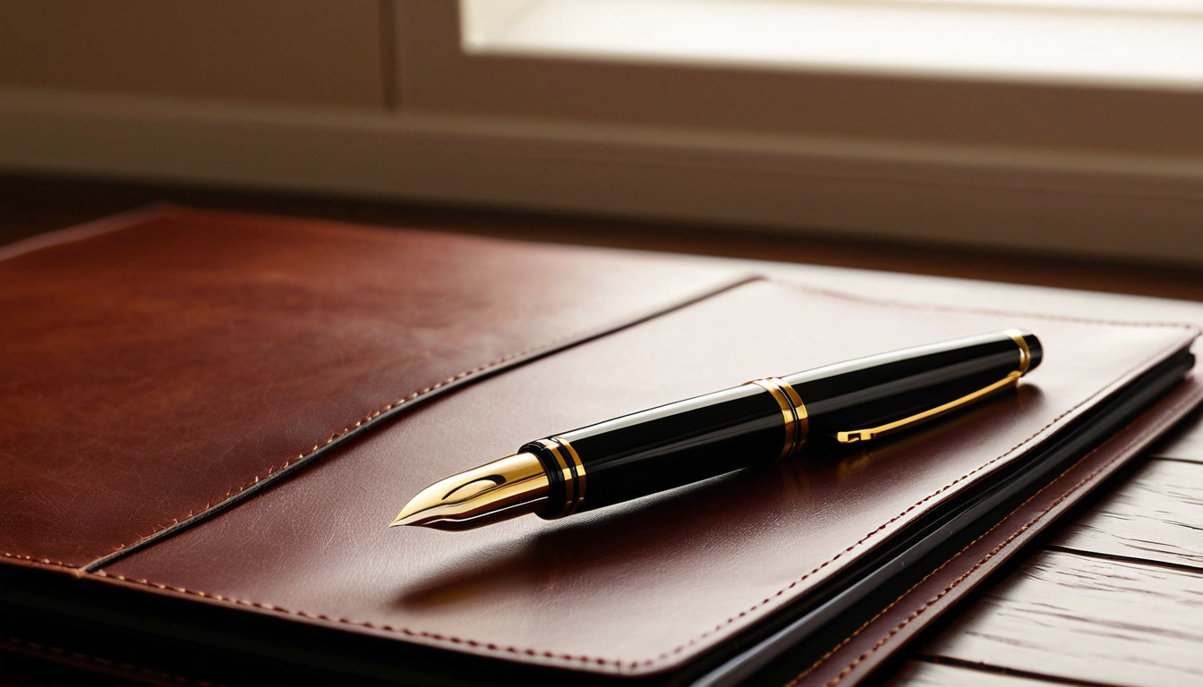 tax audit pr a sleek fountain pen resting 1