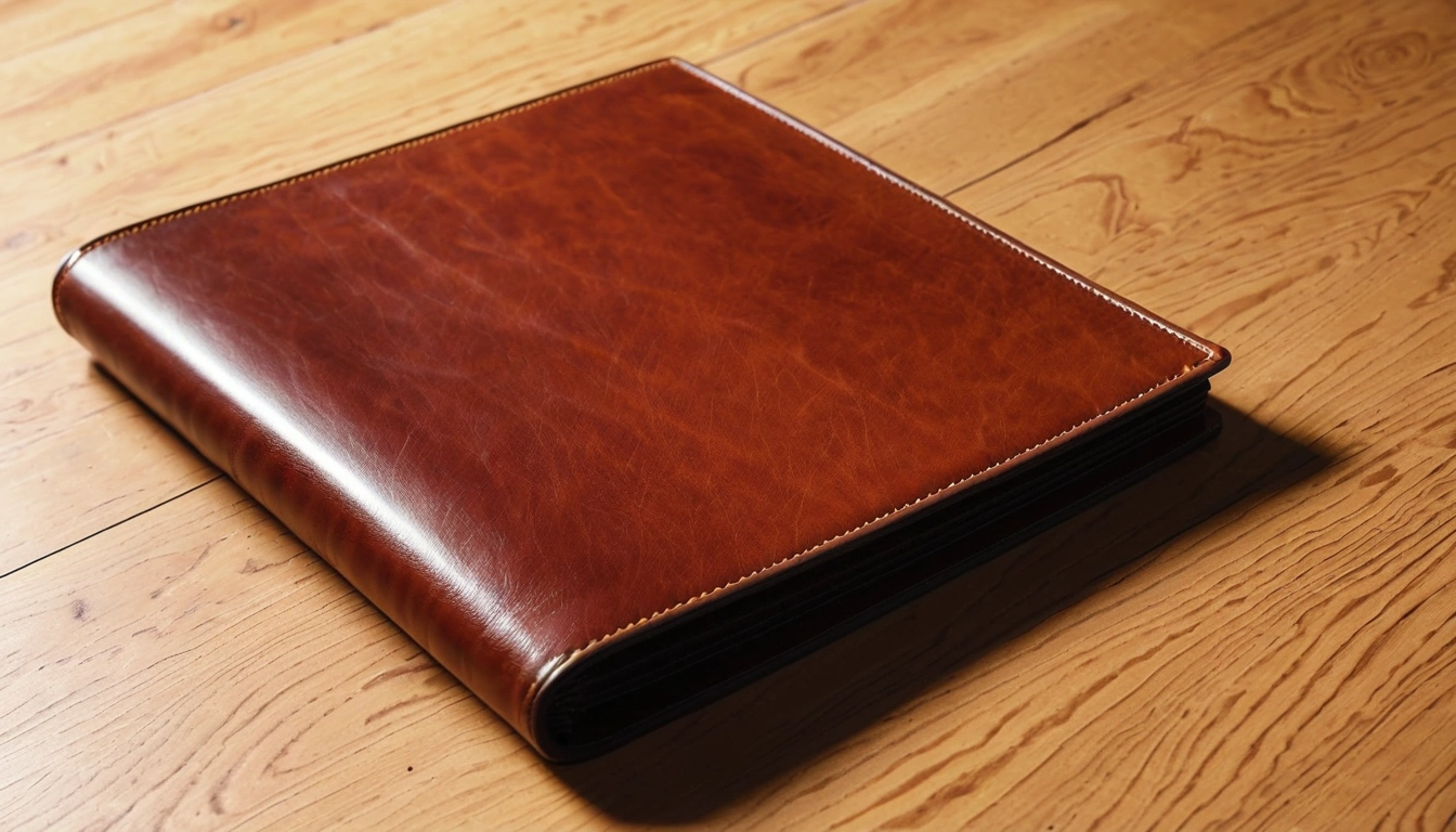 tdf performa a blank leather portfolio wi 3