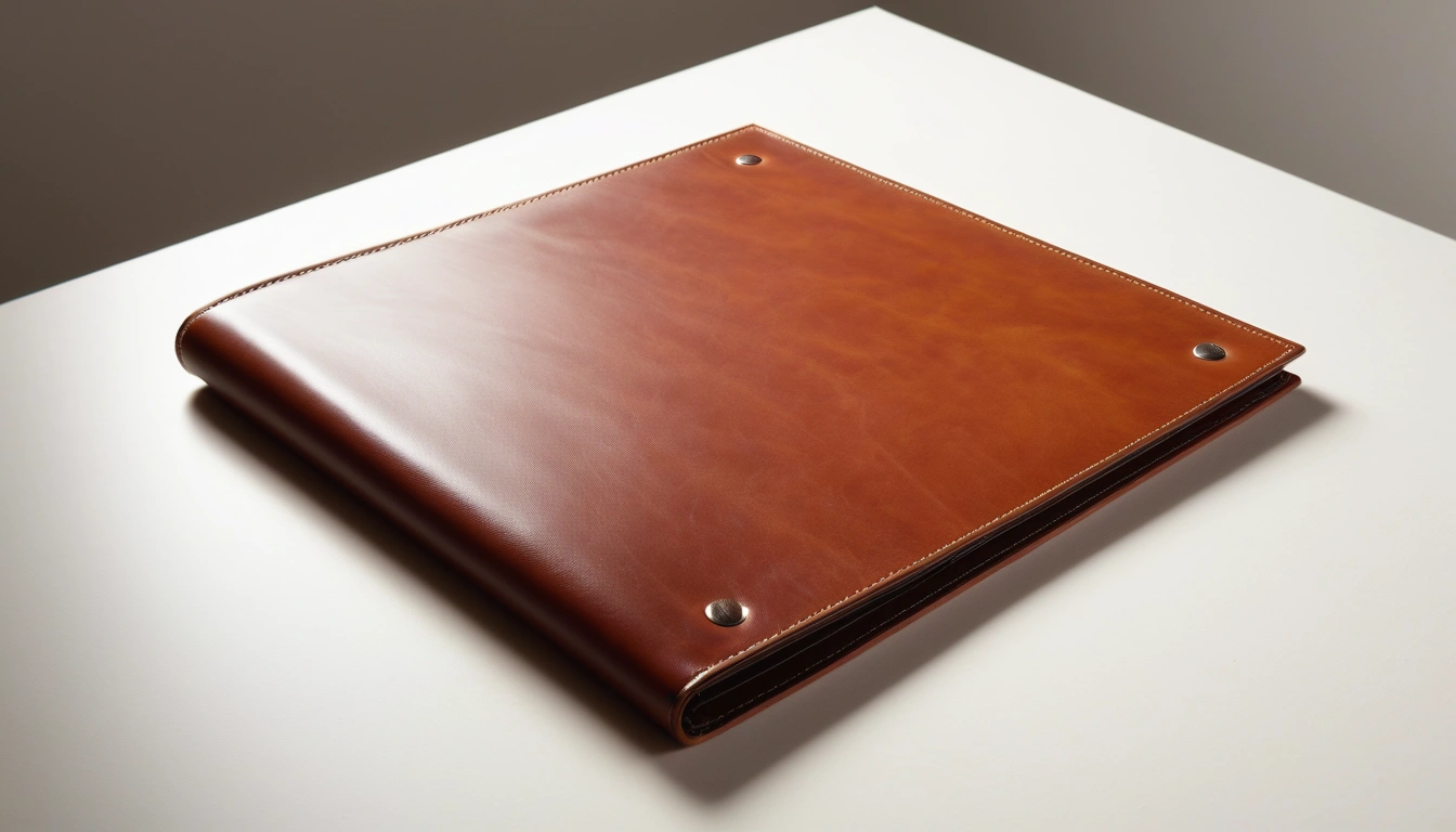 vat amended leather portfolio with fine 2