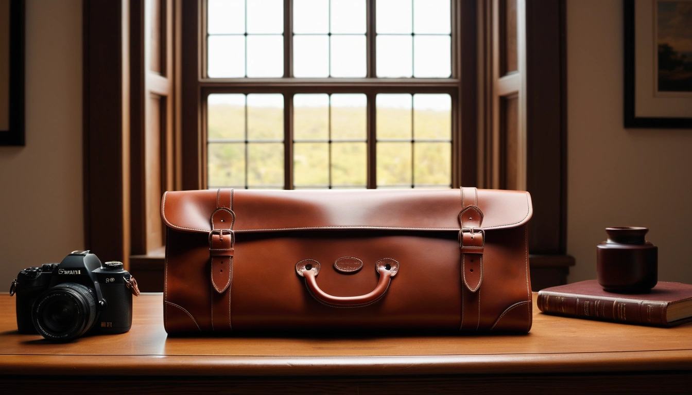 vat amended leather portfolio with neat 2